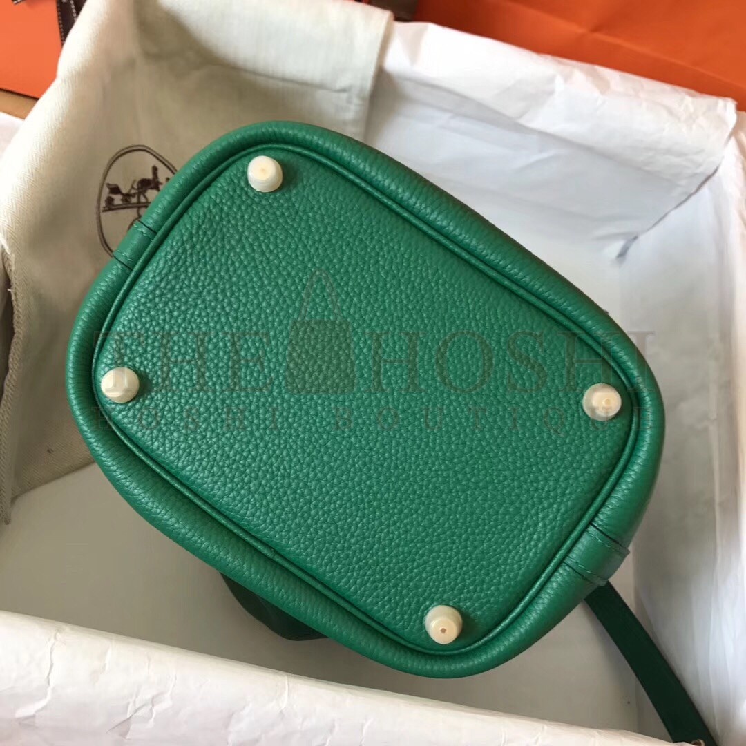 H**me5 Vert Vertigo Picotin Lock PM 18cm Handmade Bag Master Quality