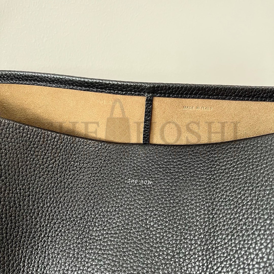 The R0w Large N/S Park Tote in Black Grained Leather Master Quality