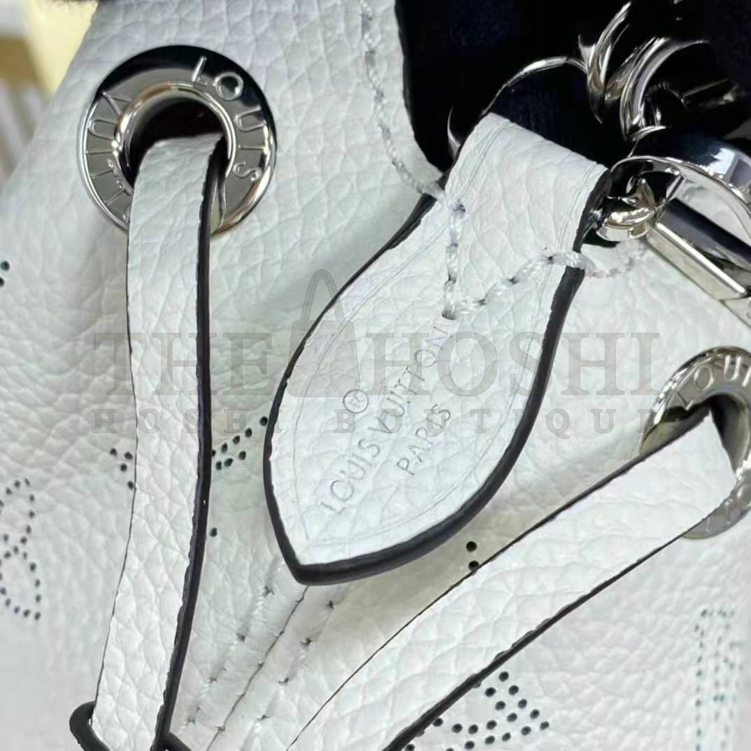 L0vis Vvtt0n LV Women Bella Bucket Bag Gradient Pink Mahina Perforated Calf Leather Master Quality