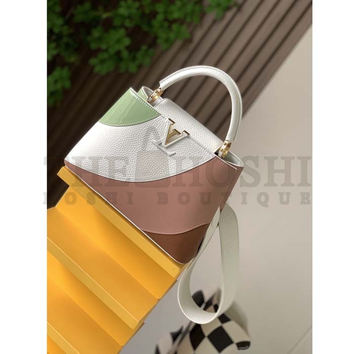 L0vis Vvtt0n LV Women Capucines Mini Handbag Taurillon Patent Leather Smooth Calfskin Master Quality