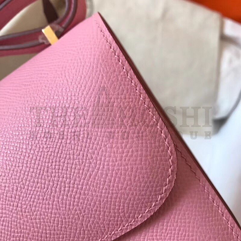 H**me5 Mini Constance 18cm Pink Epsom Bag Master Quality