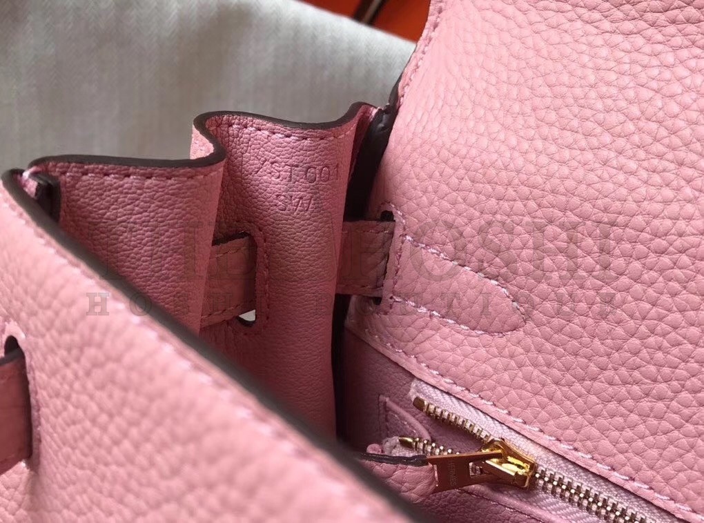 H**me5 Pink Clemence Kelly 25cm GHW Bag Master Quality