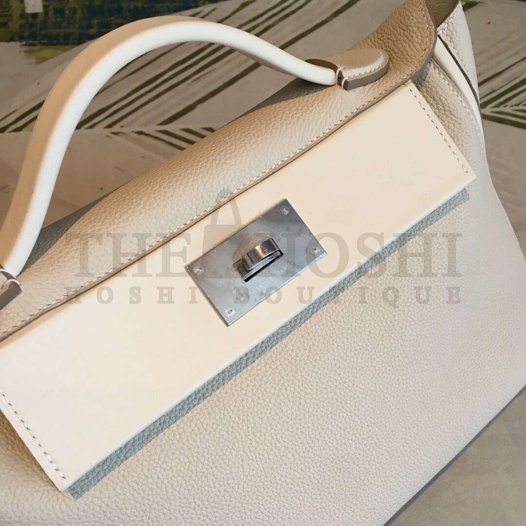 H**me5 24/24 29 Bag In White Clemence Calfskin Master Quality