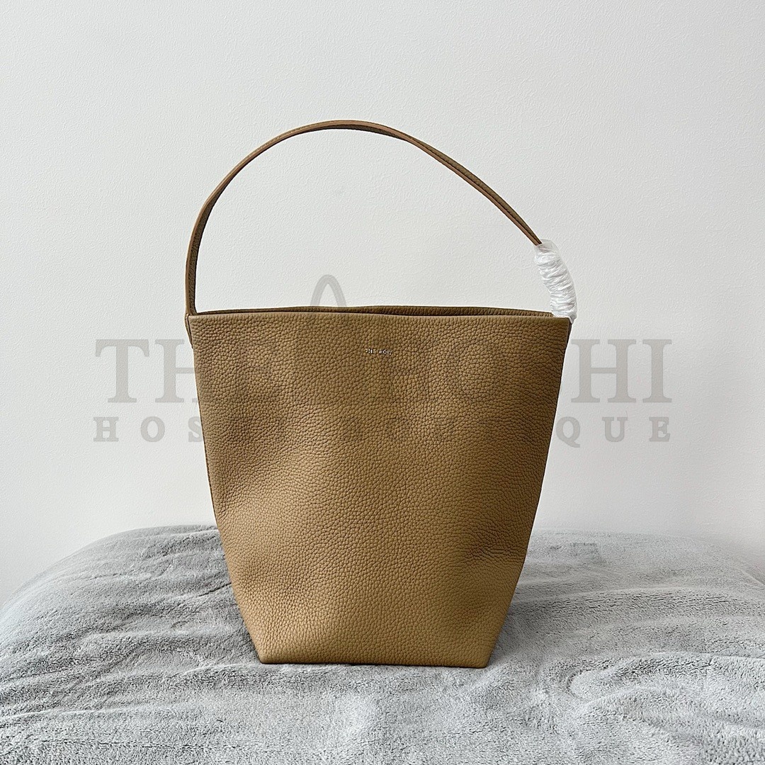 The R0w Medium N/S Park Tote in Taupe Grained Leather Master Quality