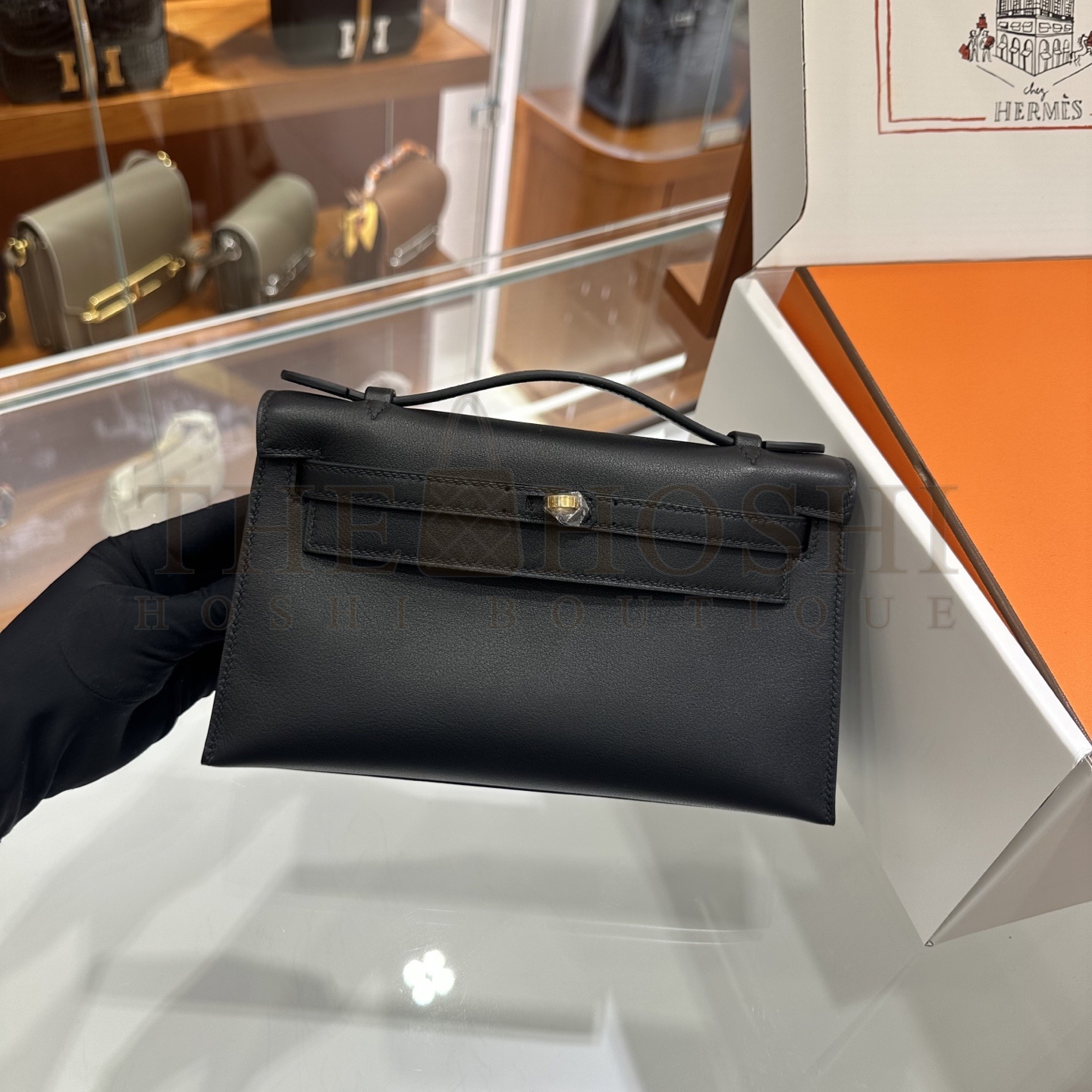 H**me5 Kelly Pochette Swift Bag Handmake 22x12x7cm Master Quality