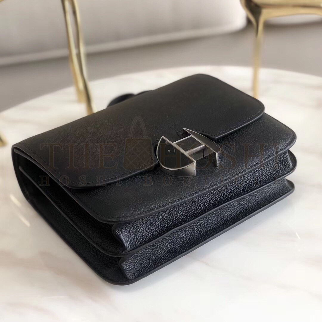 H**me5 2002 20cm Bag In Noir Evercolor Calfskin Master Quality