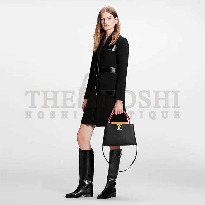 L0vis Vvtt0n LV Women Capucines MM Handbag Black Beige Red Taurillon Leather Master Quality