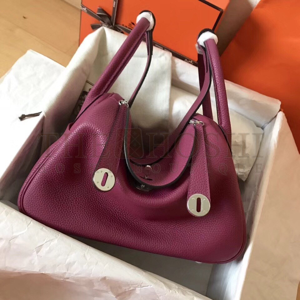 H**me5 Purple Lindy 30cm Clemence Handmade Bag Master Quality