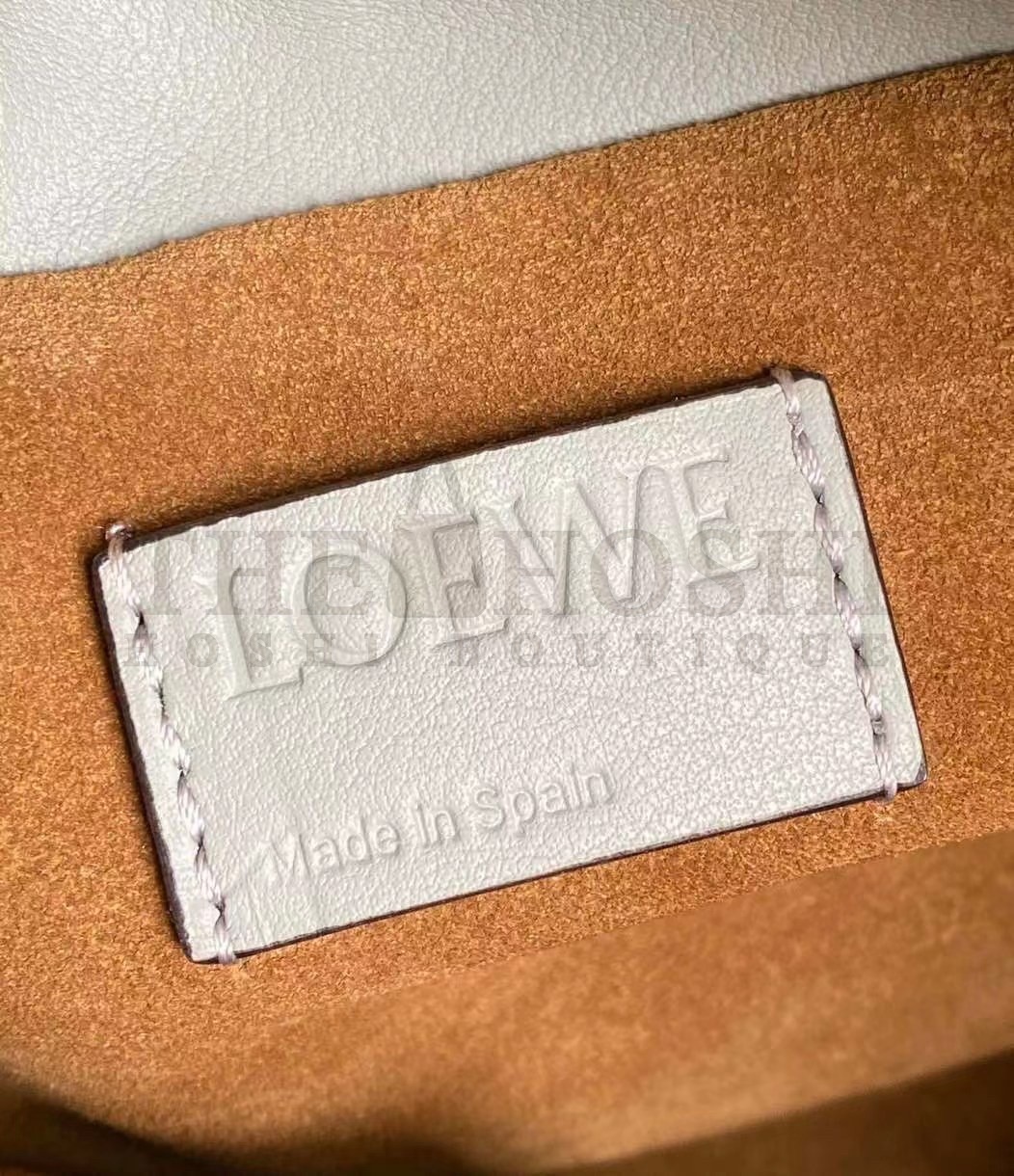 L0ew* Mini Flamenco Clutch Bag In Ash Grey Calfskin Master Quality