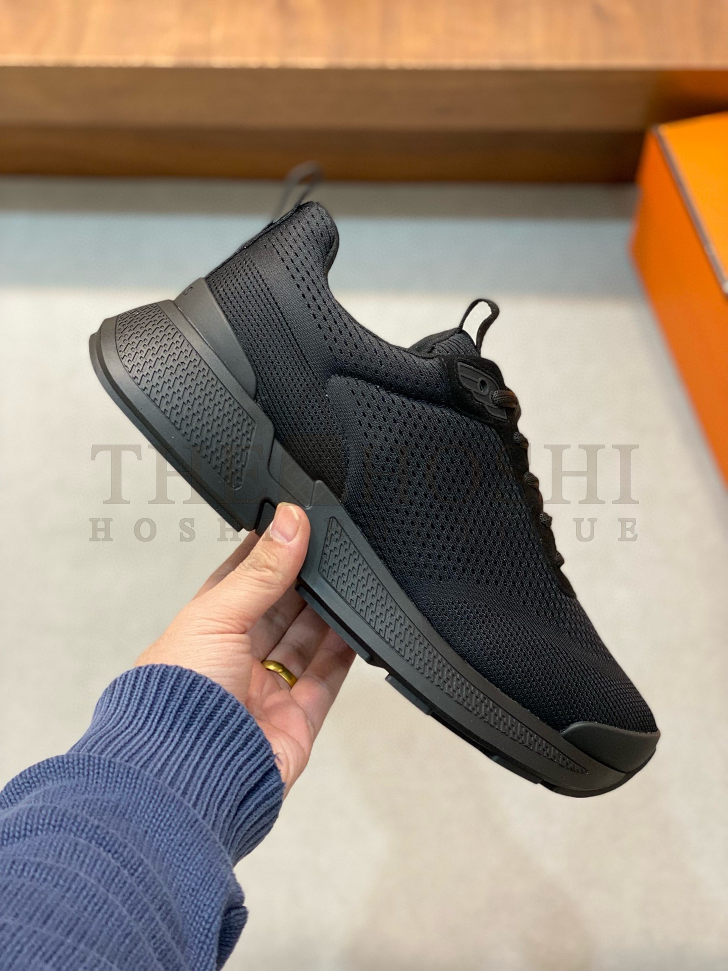 H**me5 Heros Sneakers in Noir Technical Knit Master Quality