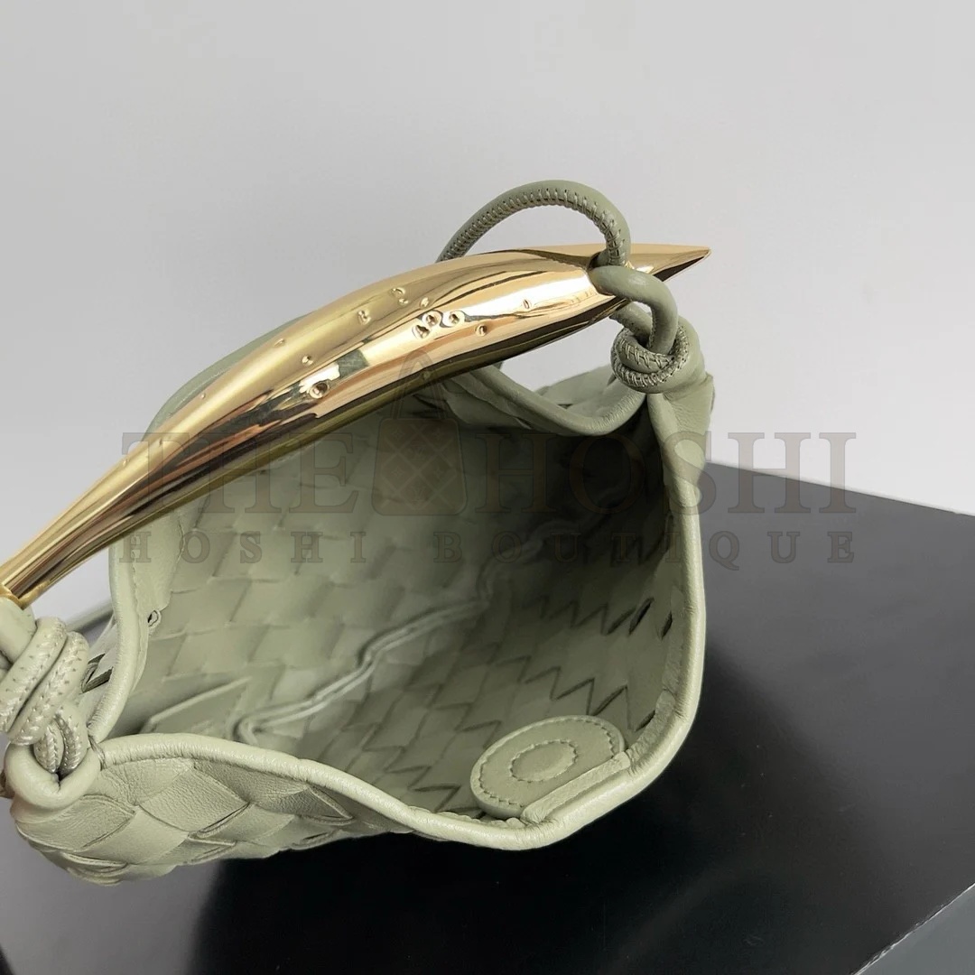 B0tt*ga Ven*ta Sardine Mini Bag in Travertine Intrecciato Lambskin Master Quality