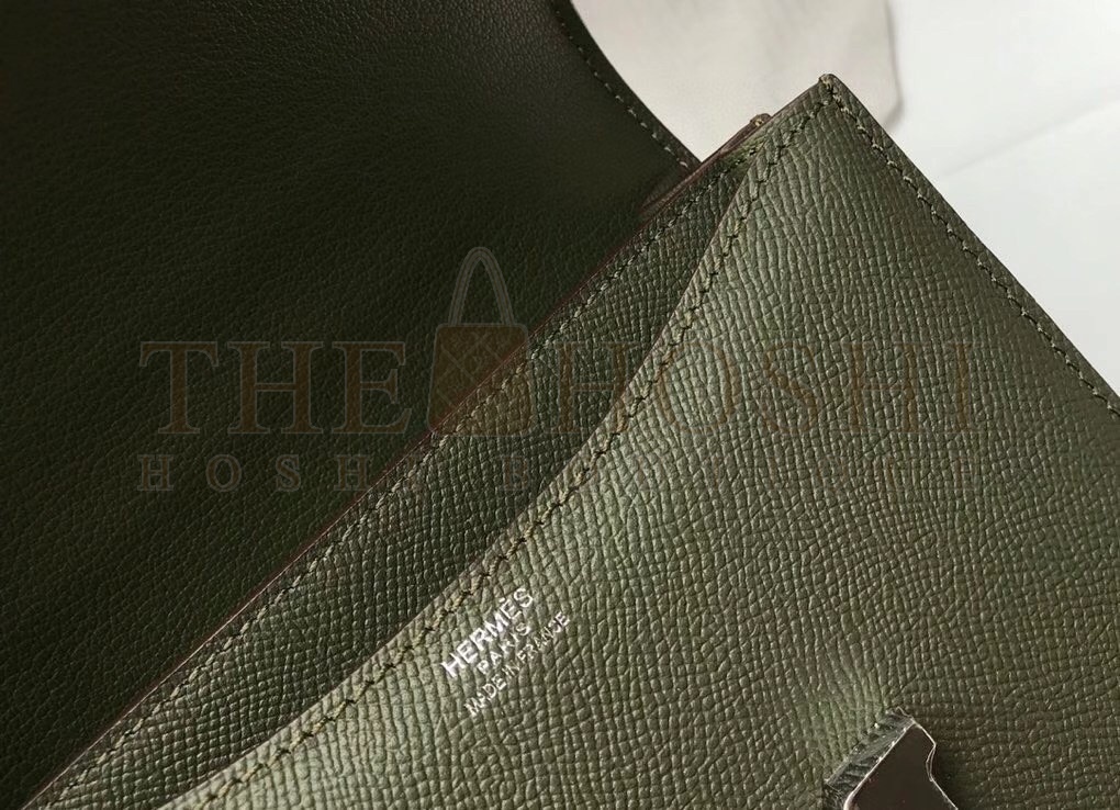 H**me5 Mini Constance 18cm Epsom Vert Olive Bag Master Quality