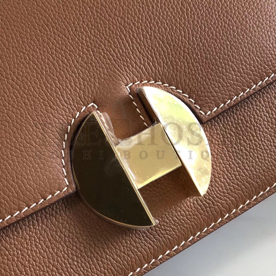 H**me5 2002 20cm Bag In Gold Evercolor Calfskin Master Quality