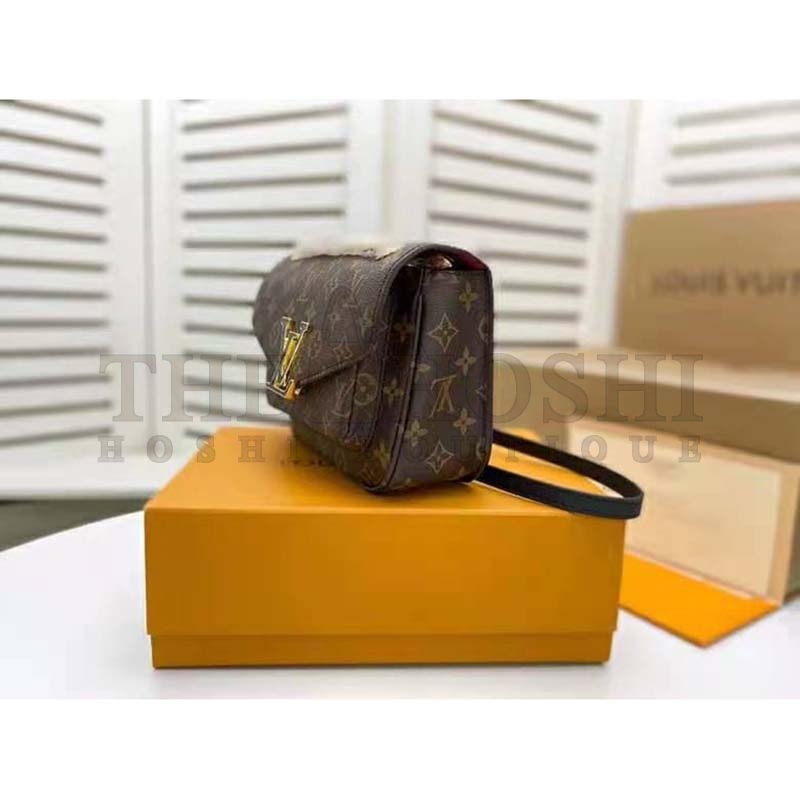 L0vis Vvtt0n LV Women Passy Handbag in Monogram Coated Canvas-Brown Master Quality