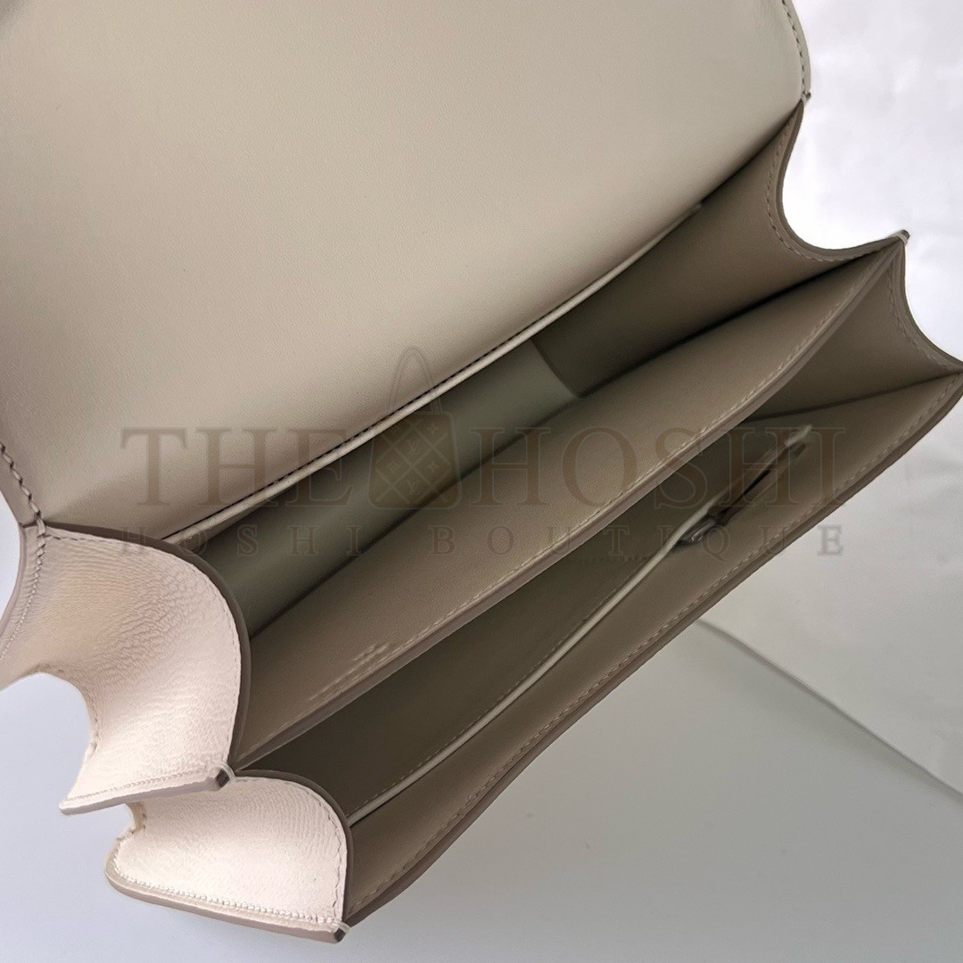 H**me5 Constance 1-18 Mirror Bag In Craie Epsom Calfskin Master Quality