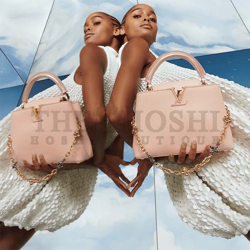 L0vis Vvtt0n LV Women Capucines BB Handbag Rose Jasmin Taurillon Leather Master Quality