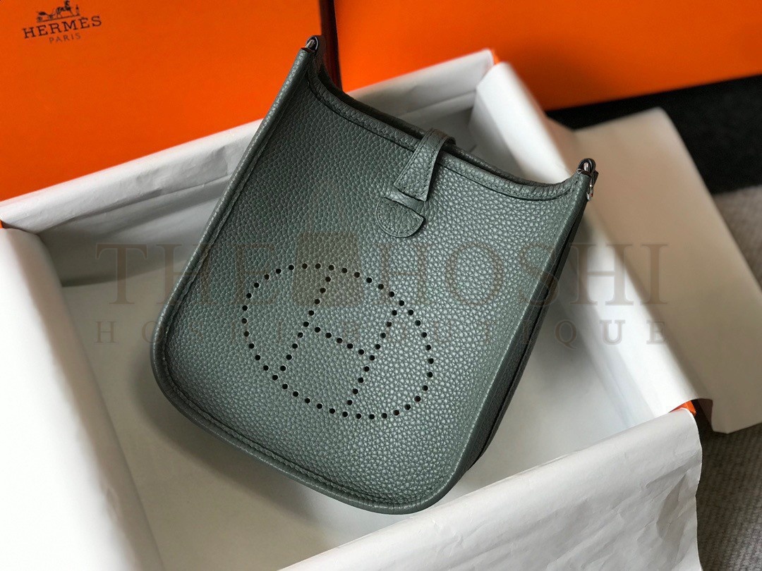 H**me5 Evelyne III Mini Bag In Vert Amande Clemence Leather Master Quality