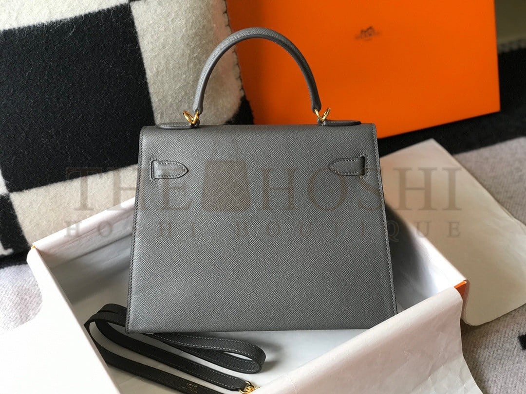 H**me5 Kelly 28cm Sellier Bag in Ardoise Epsom Calfskin GHW Master Quality