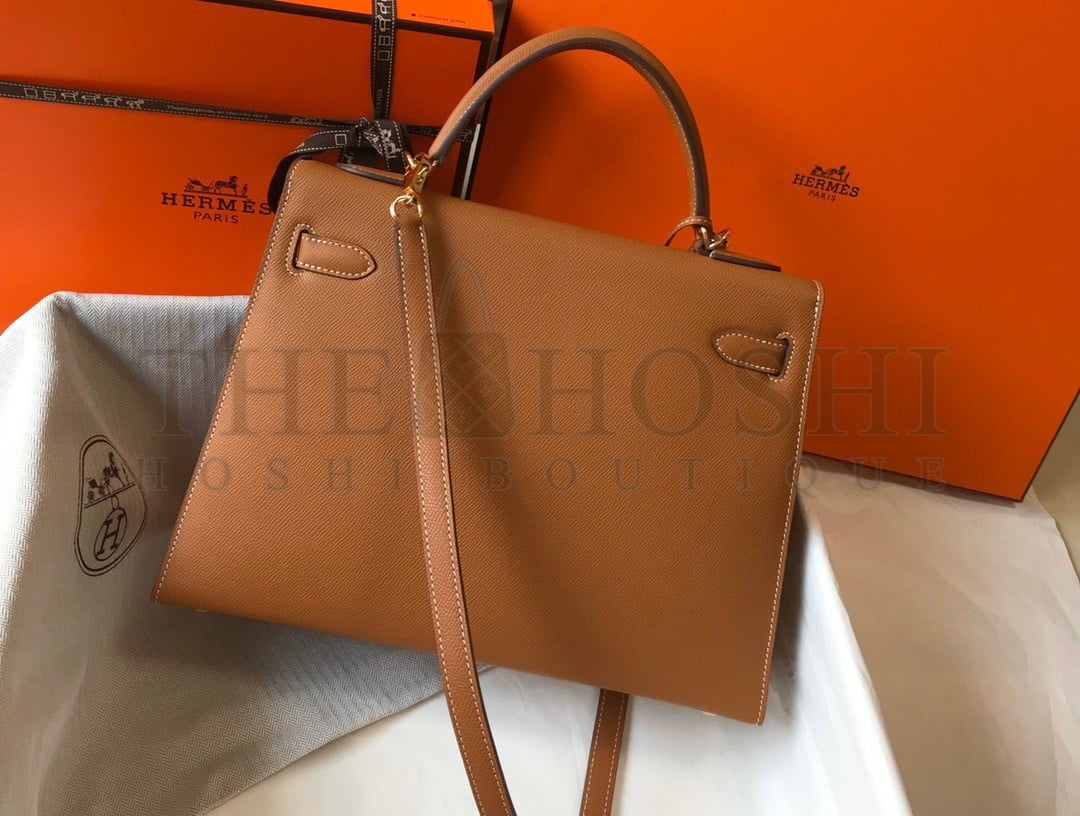 H**me5 Kelly 32cm Sellier Bag in Gold Epsom Calfskin GHW Master Quality