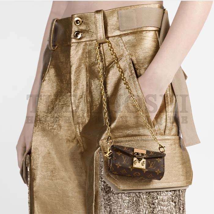 L0vis Vvtt0n LV Women Bitsy Pouch Brown Monogram Flower Canvas Master Quality