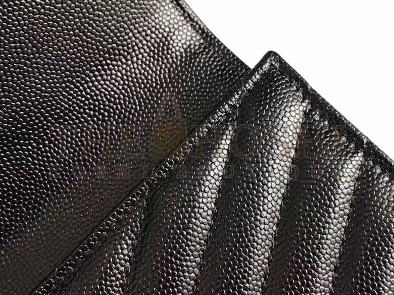 Sa1nt Lau*nt Monogram Clutch In Black Grained Leather Master Quality