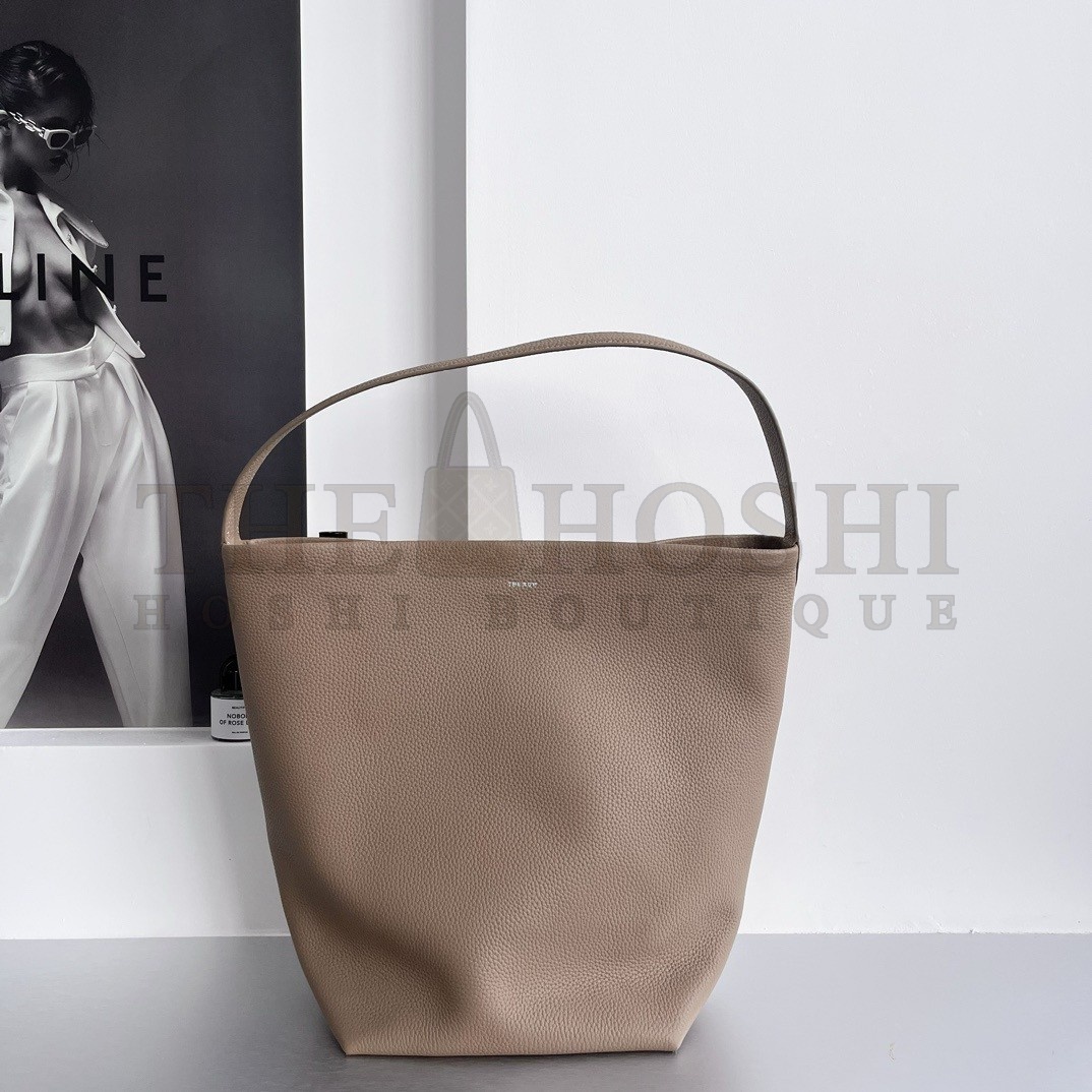 The R0w Large N/S Park Tote in Taupe Grained Leather Master Quality