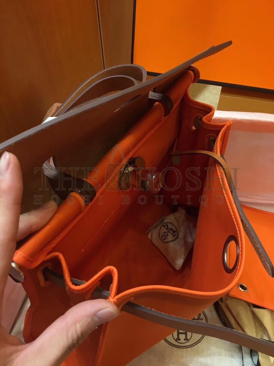 H**me5 Herbag Zip 31cm Bag In Brown And Orange Master Quality