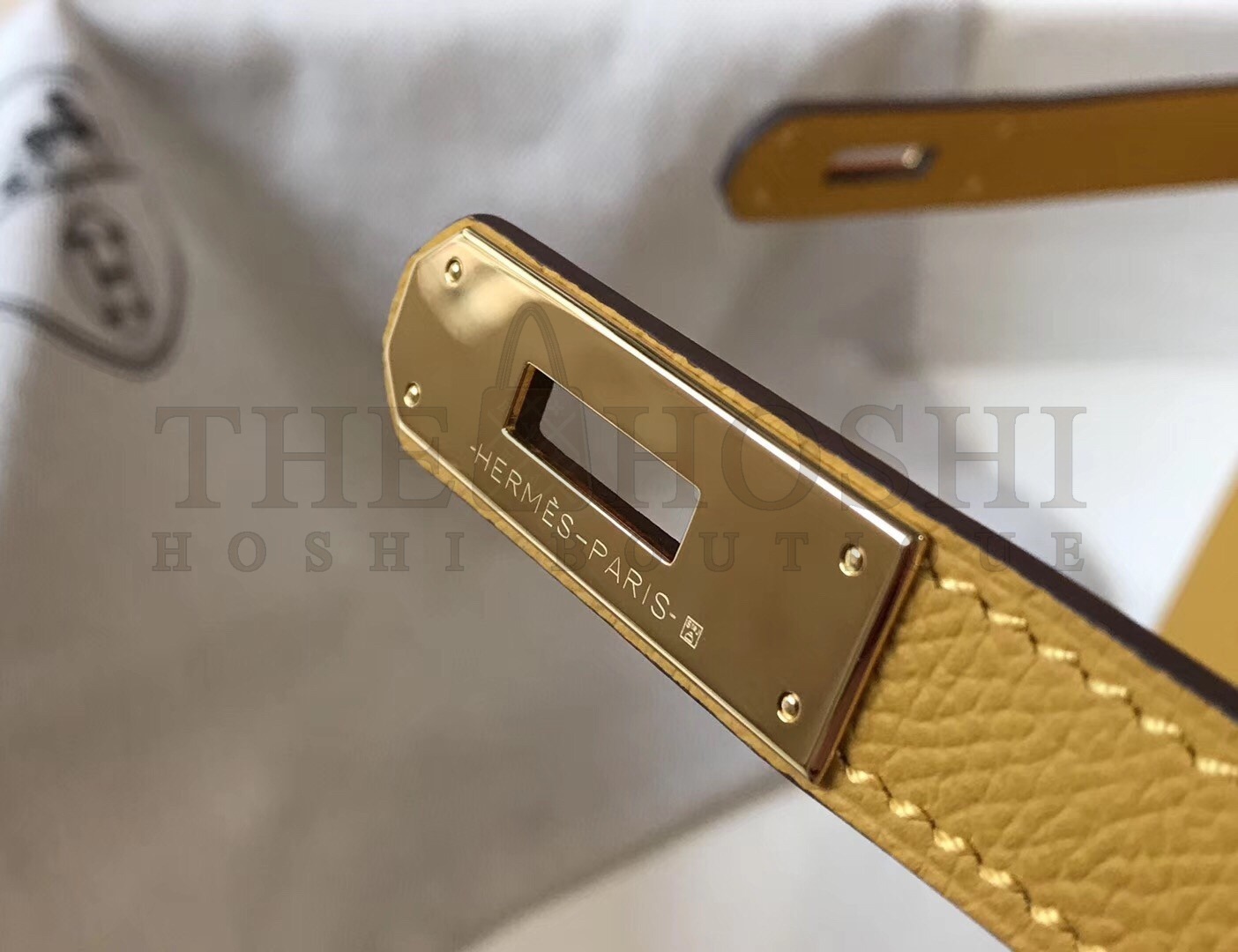 H**me5 Yellow Epsom Kelly 32cm Sellier Bag Master Quality