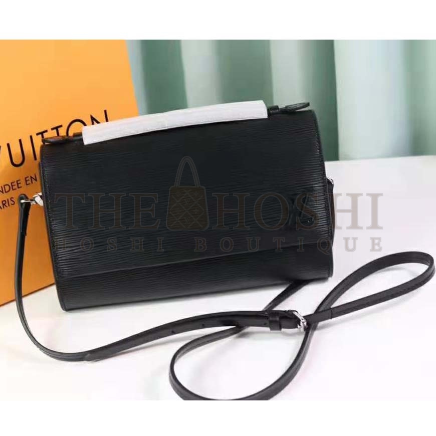 L0vis Vvtt0n LV Women Cléry Pochette Bag in Epi Grained Cowhide Leather-Black Master Quality