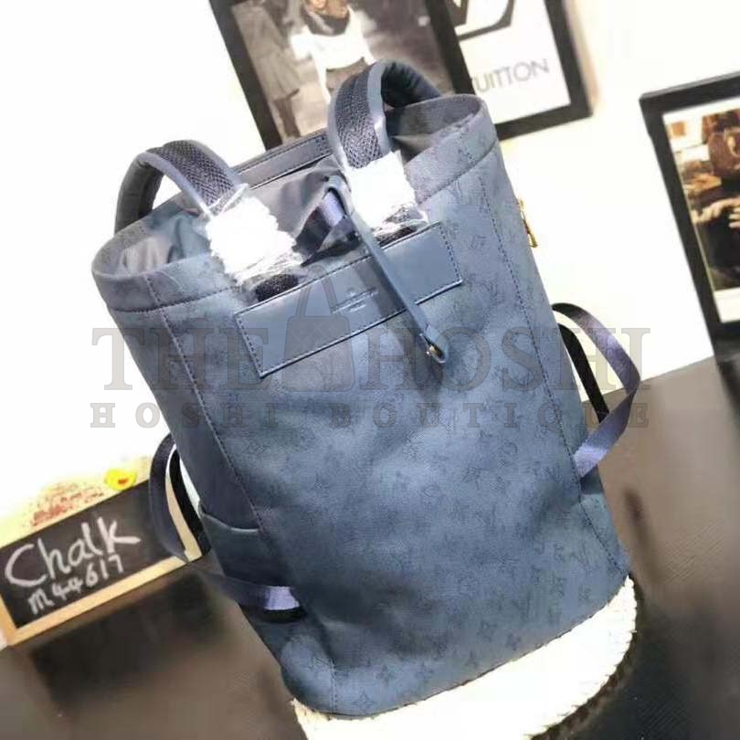 L0vis Vvtt0n LV Men Chalk Backpack in Monogram Denim-Blue Master Quality