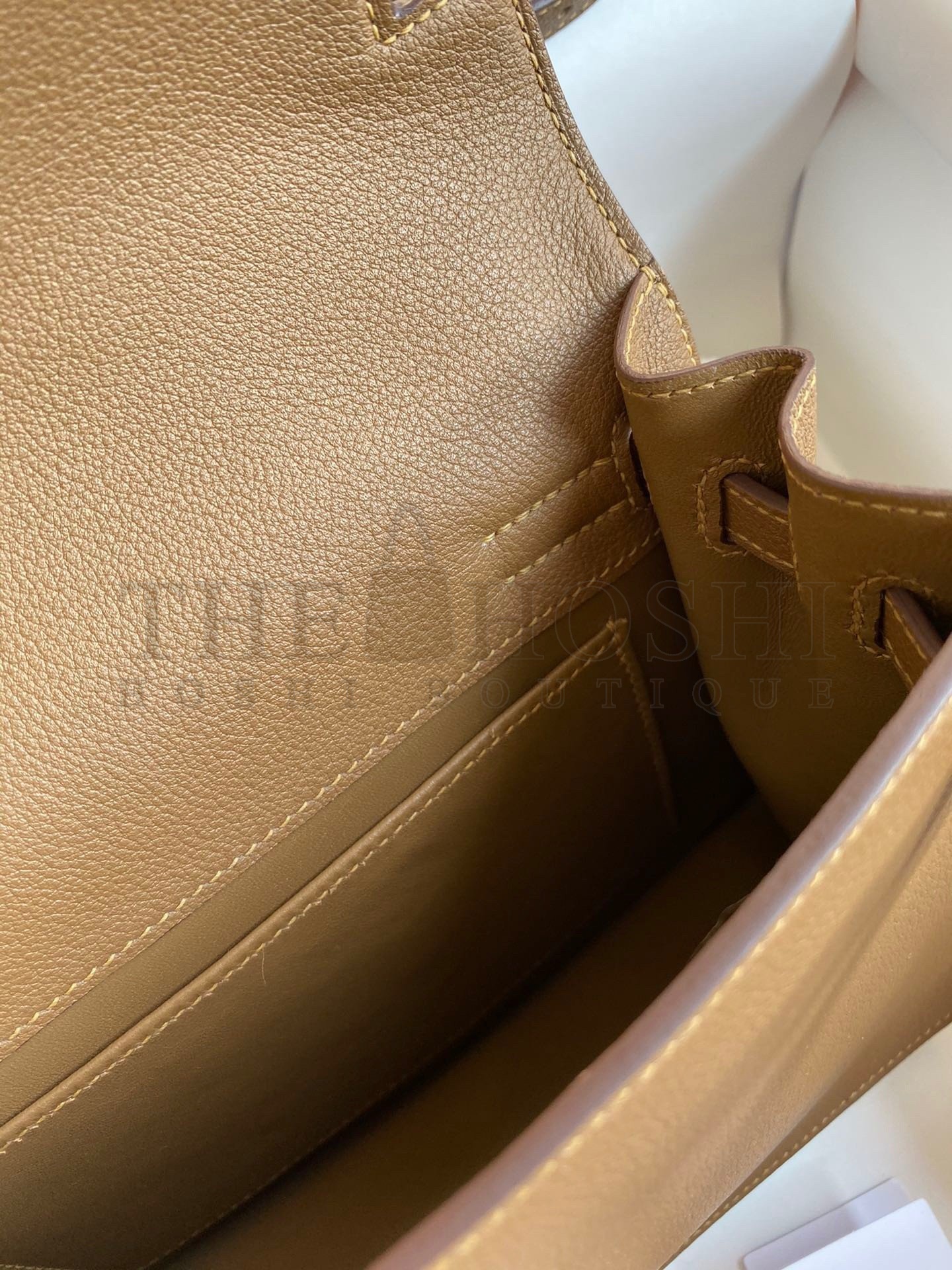 H**me5 Kelly Danse II Bag In Beige de Weimar Evercolor Calfskin Master Quality