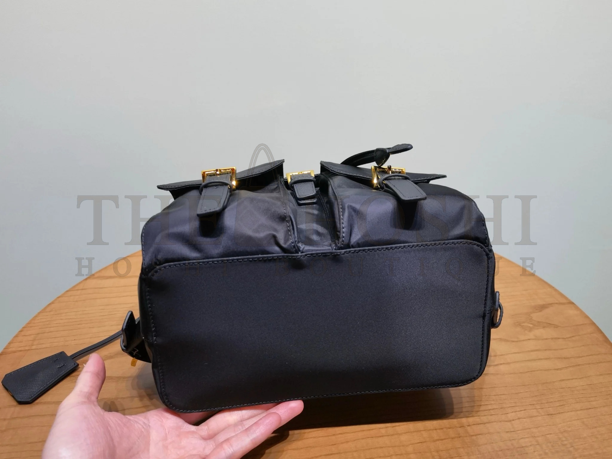 Pra*a Re-Edition 1978 Small Backpack in Black Re-Nylon Master Quality