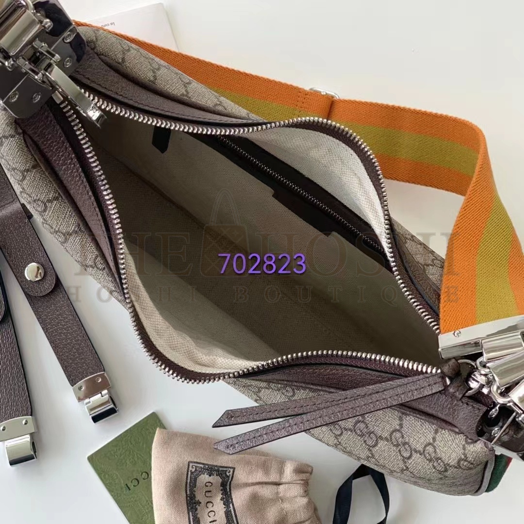 Gvc*1 Women Attache Small Shoulder Bag Beige Ebony GG Svp*me Canvas Master Quality