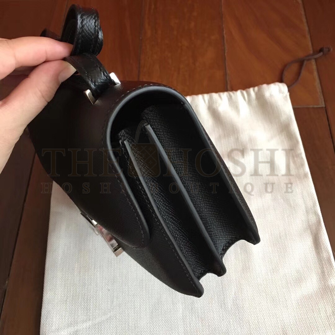 H**me5 Black Epsom Constance Elan 25cm Bag Master Quality