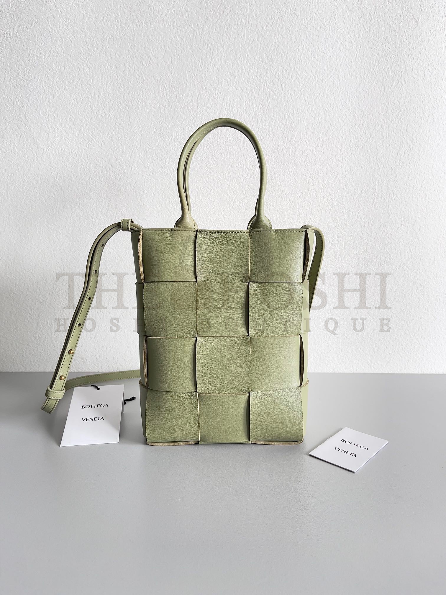 B0tt*ga Ven*ta Cassette Mini Tote Bag In Travertine Lambskin Master Quality