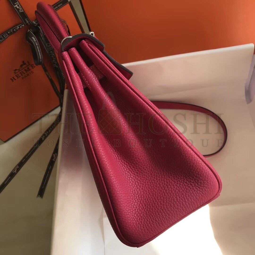H**me5 Rose Red Clemence Kelly 28cm Bag Master Quality