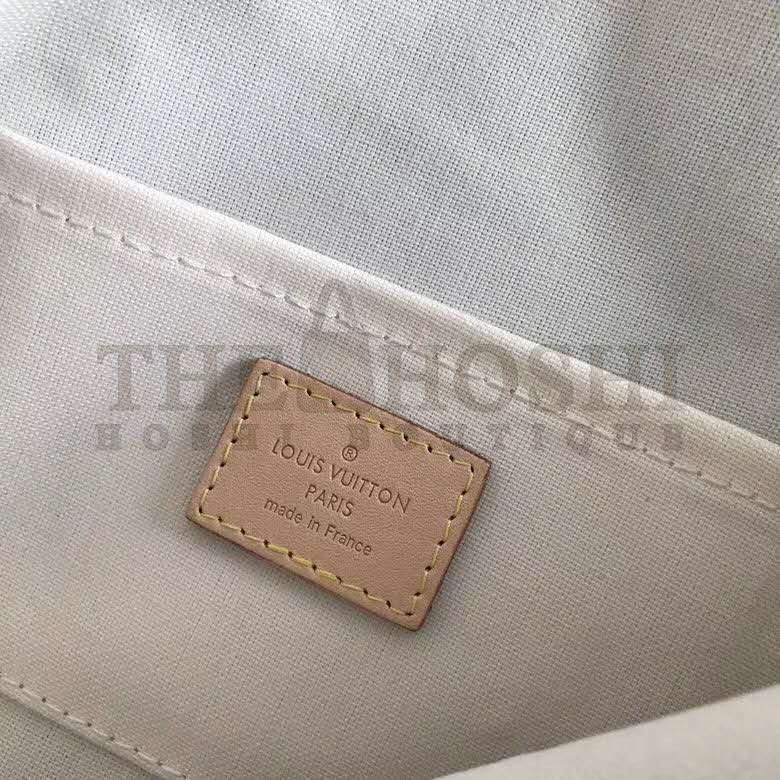 L0vis Vvtt0n LV Women Favorite MM Clutch in Damier Azur Coated Canvas-Beige Master Quality