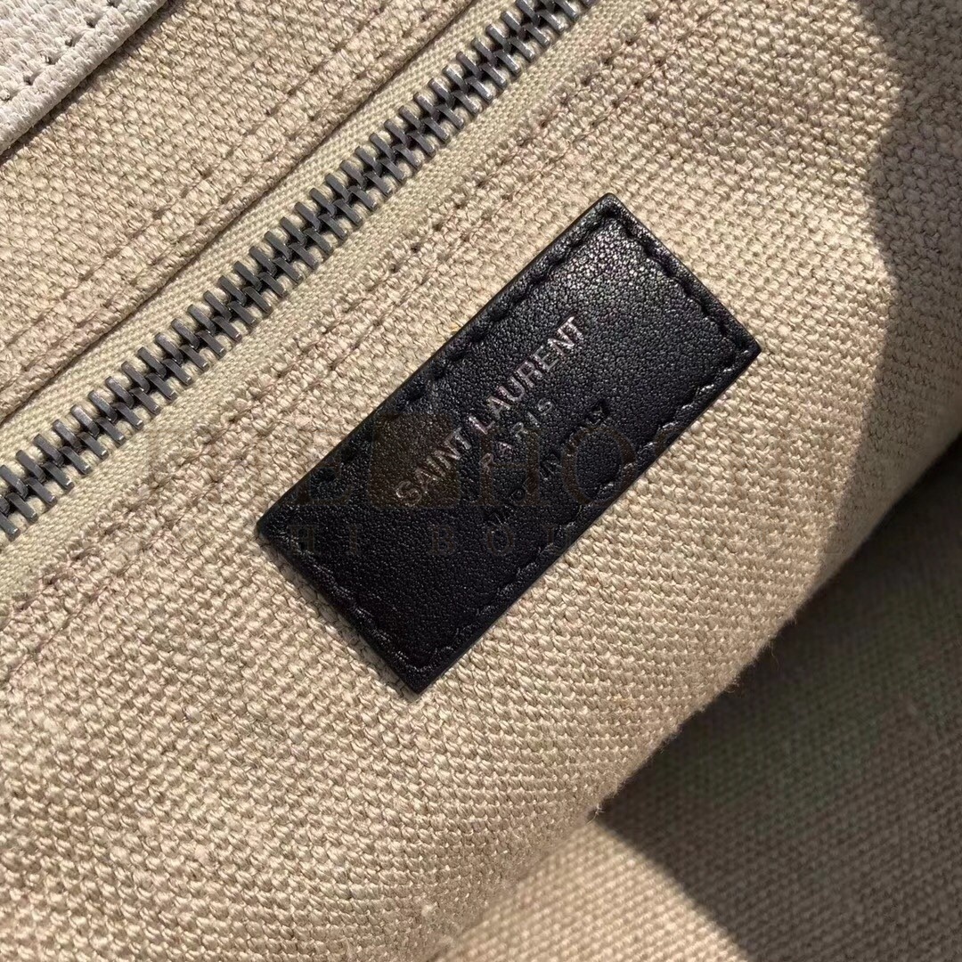 Sa1nt Lau*nt White Linen Rive Gauche Tote Bag Master Quality