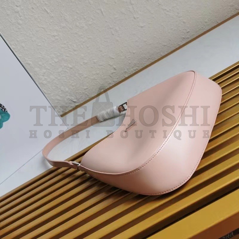 Pra*a Cleo Shoulder Small Bag In Pink Brushed Leather Master Quality