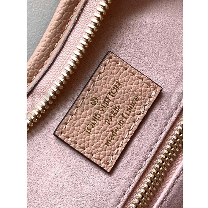 L0vis Vvtt0n LV Women CarryAll PM Bag Pink Beige Embossed S*pple Grained Cowhide Leather Master Quality