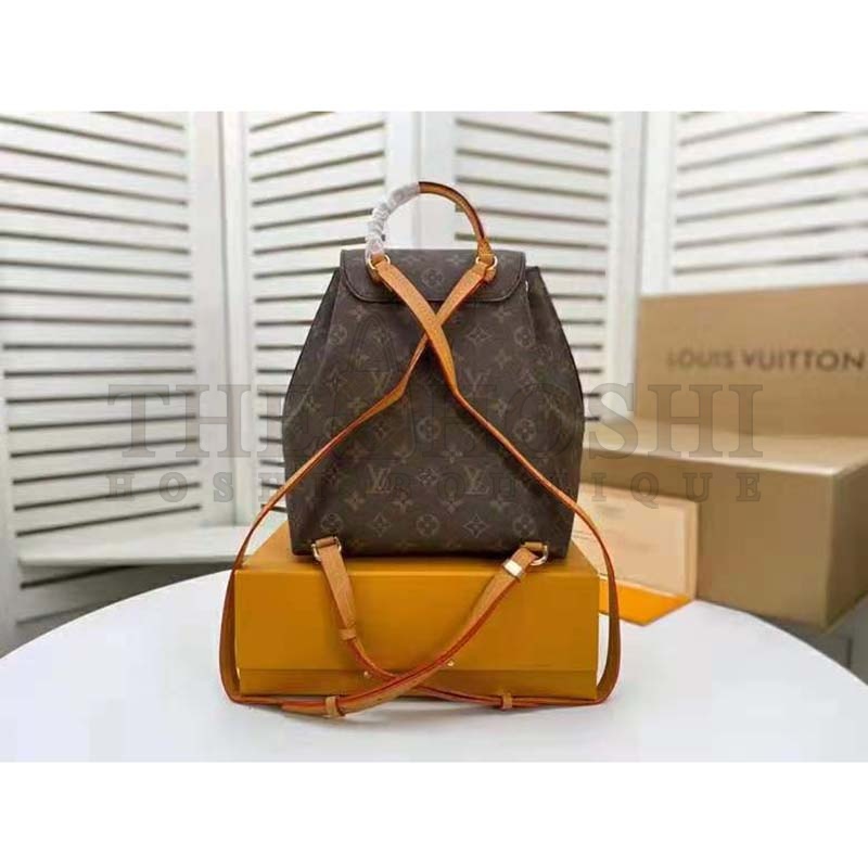 L0vis Vvtt0n LV Women Montsouris BB Backpack Monogram Canvas Cowhide Leather Master Quality