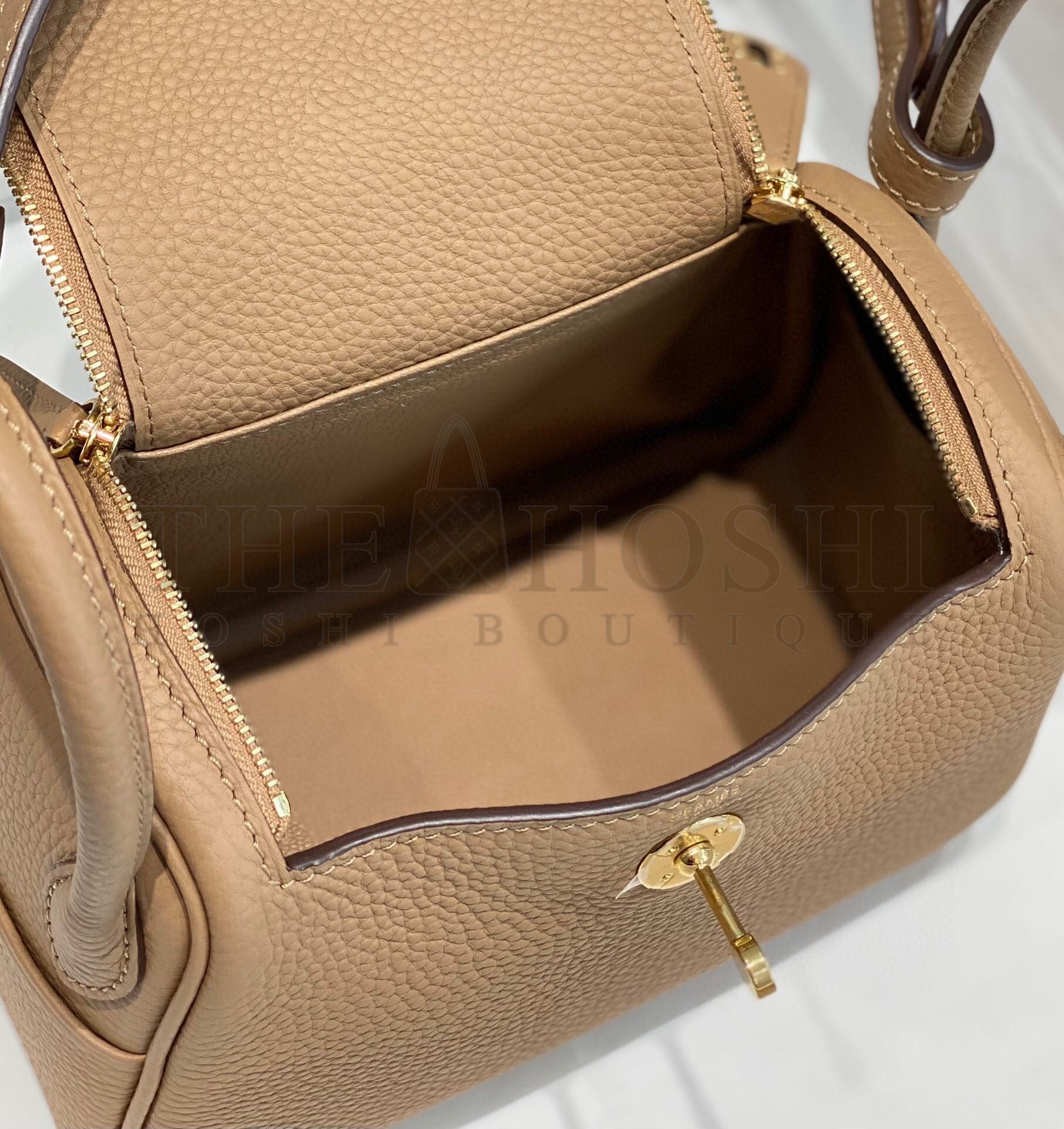 H**me5 Lindy Mini Bag In Chai Clemence Leather GHW Master Quality