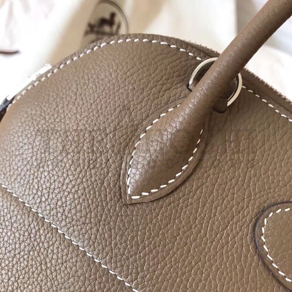H**me5 Taupe Clemence Bolide 27cm Handmade Bag Master Quality