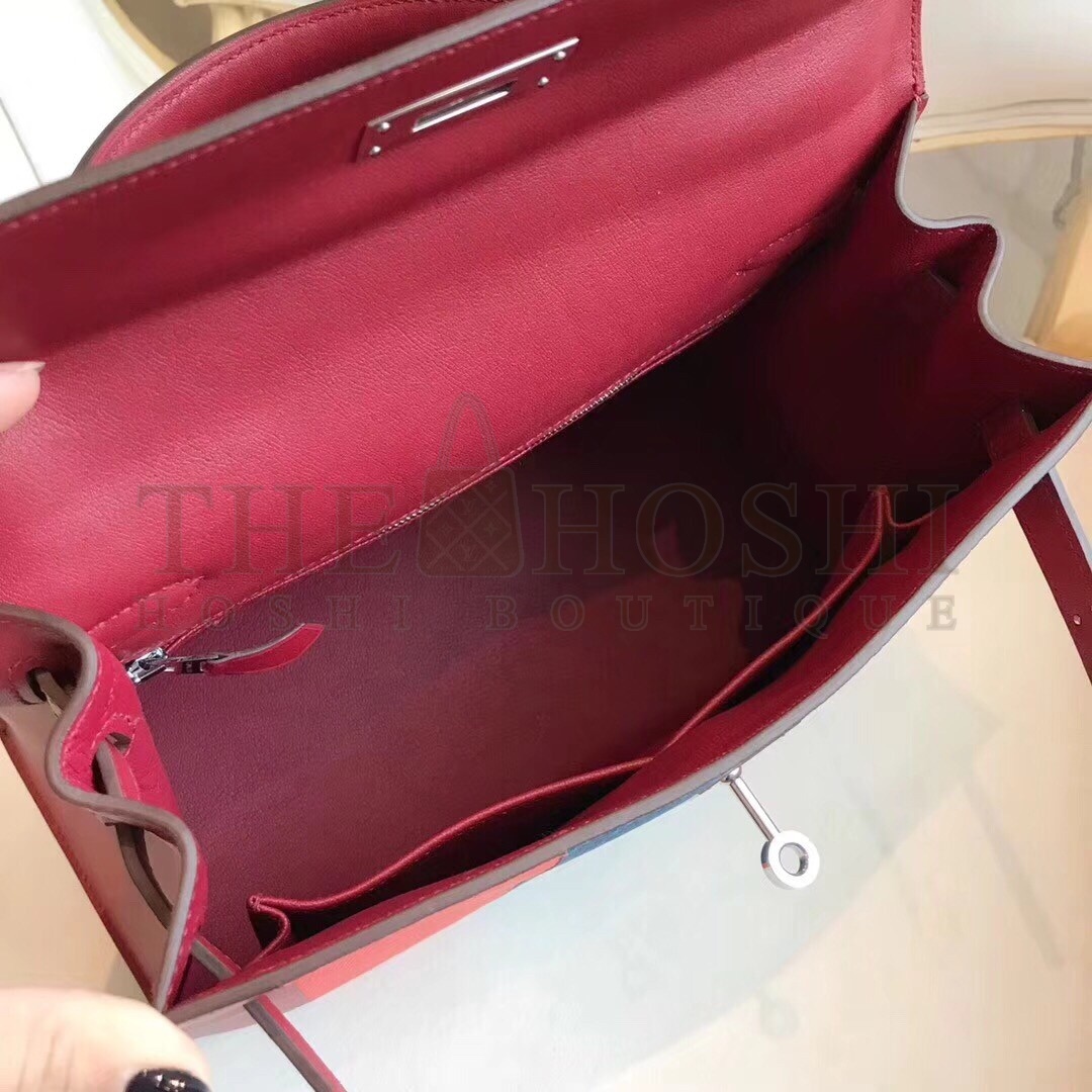 H**me5 Multicolor Blocks Kelly 28cm Ruby Bag Master Quality