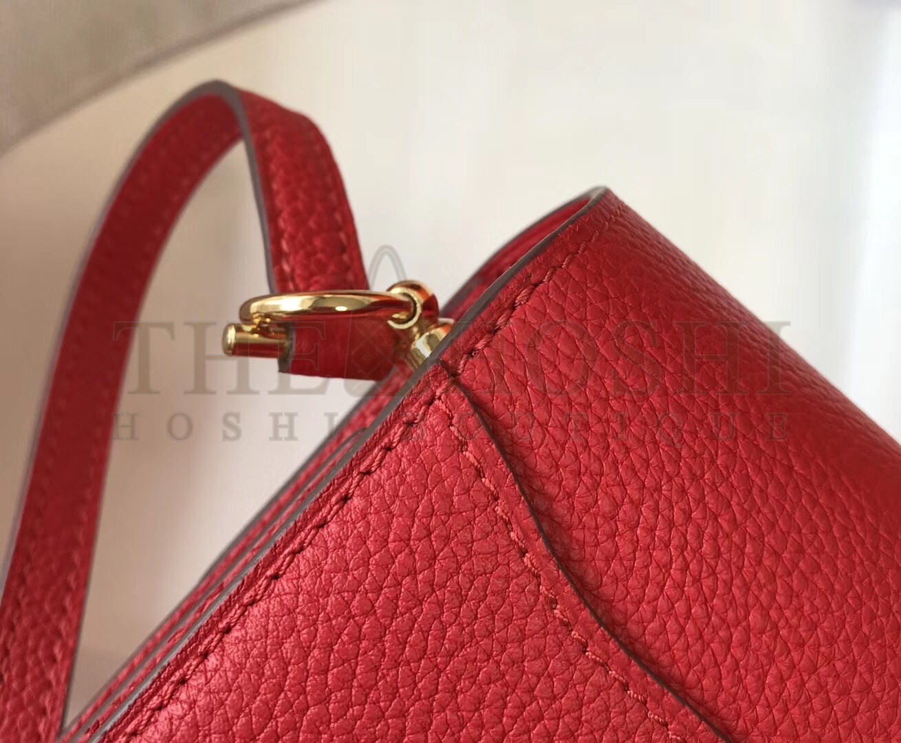 H**me5 Mini Sac Roulis 18cm Bag In Red Evercolor Calfskin Master Quality