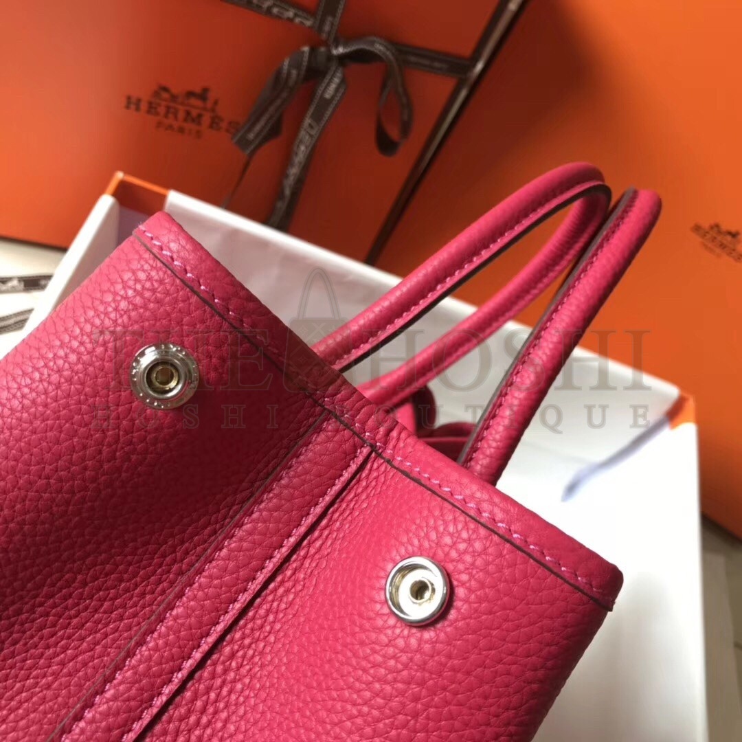 H**me5 Rose Red Clemence Garden Party 30cm Handmade Bag Master Quality