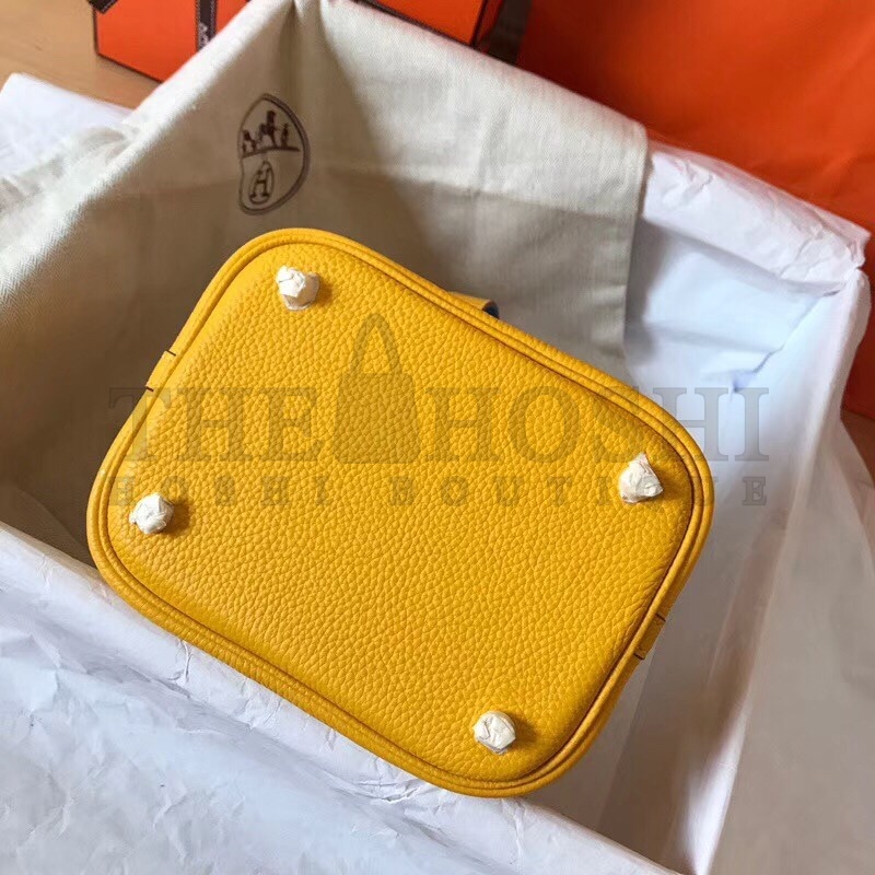 H**me5 Bicolor Picotin Lock PM 18cm Yellow Bag Master Quality