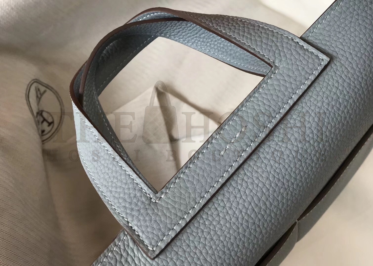 H**me5 Halzan Bag In Blue Lin Clemence Leather Master Quality