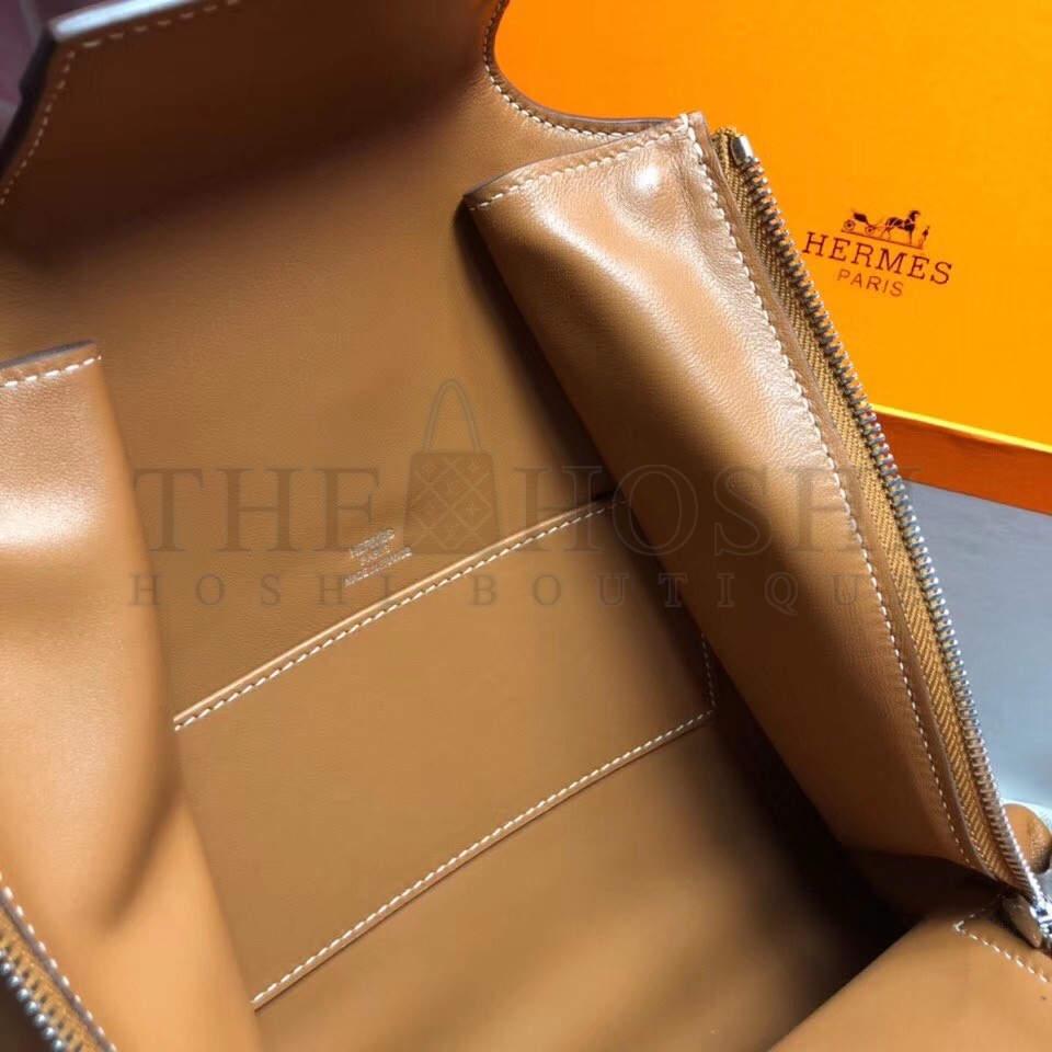 H**me5 GR24 Backpack In Gold Swift Calfskin Master Quality