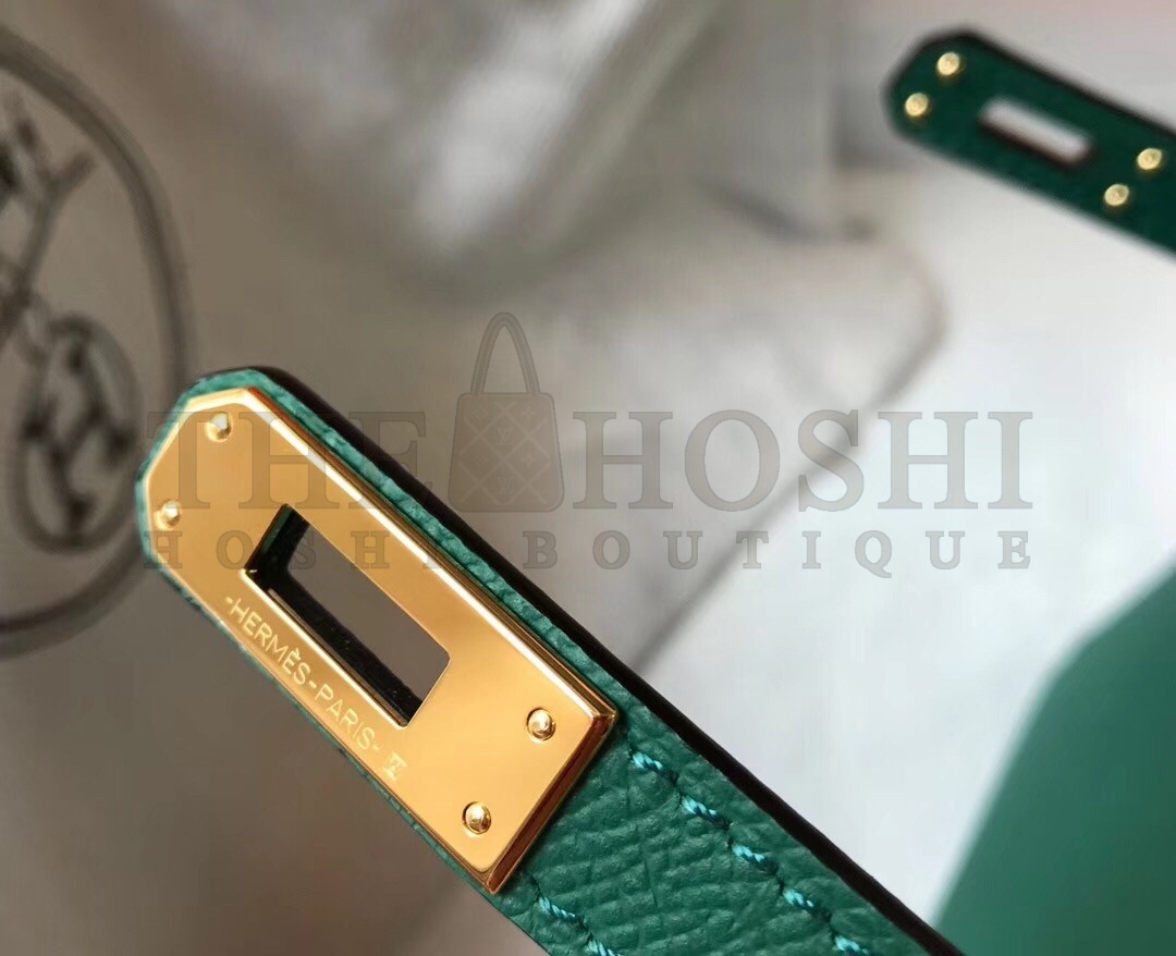 H**me5 Kelly Mini II Bag In Malachite Epsom Leather Master Quality